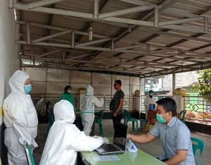 Puskesmas Kota Rantau Utara Gelar Simulasi Vaksinasi Covid-19 Di Jl. Cut Nyak Dien