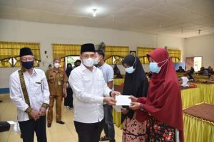 Zahir Hadiri Penyerahan Bantuan Ramadhan Berkah Sinergi Dari Baznas ProvSu