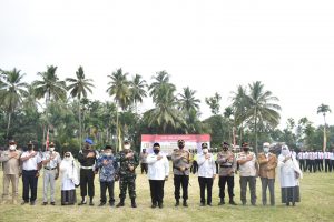 Polres Tapsel, Bersama Forkopimda Tapanuli Selatan Gelar Pasukan Operasi Ketupat Toba 2021, Pengamanan Idul Fitri Kedepankan Prokes.