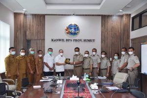 Zahir Audiensi Dengan Kakanwil BPN Provsu