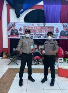 Jelang Hari Bhayangkara Ke 75, Siswa SIP Angkatan 50 Resimen WSA Gelar Donor Darah di Setukpa Polri