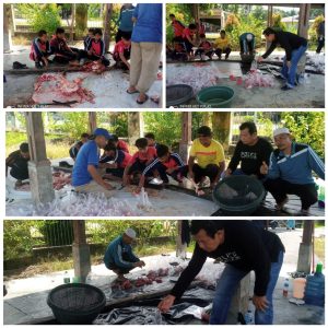 SMPN 1 RUPAT LAKSANAKAN PENYEMBELIHAN SAPI QURBAN IDUL ADHA 1442H, (2021M) SEDIKITNYA SEEKOR DAGING SAPI DIBAGIKAN KEPADA KELUARGA SISWA KURANG MAMPU,PARA HONORER DAN MASYARAKAT LAINNYA