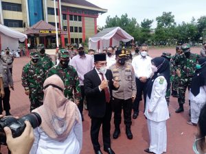 Mempercepat Target Vaksinasi, Polda Sumut Gelar Apel Kesiapan Vaksinator Tambahan 