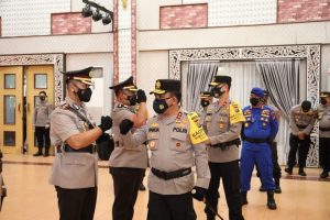 Kapolda Sumut Pimpin Upacara Sertijab Beberapa Kapolres Dengan Prokes Ketat