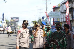 Pantau Pos Penyekatan PPKM Darurat, Kapoldasu dan Pangdam I/BB Pastikan mobilitas menurun