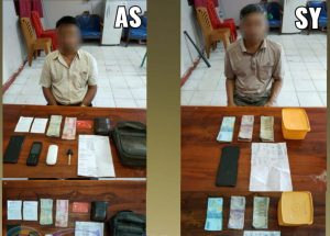Tim Opsnal Polsek Mandau Amankan 2 Orang Diduga Bandar Judi Togel