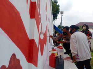 Dukung Karya Anak Bangsa, Polda Sumut Gelar Bhayangkara Mural Festival 2021 Dalam Rangka HUT Humas Polri ke 70