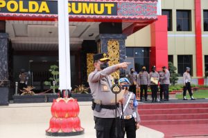 Kapolda Sumut Pimpin Apel Gelar Pasukan Pengamanan Pilkades Serentak