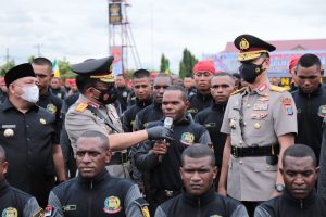 Kapolda Sumut Pimpin Upacara Penutupan Pendidikan Bintara Polri T.A 2021 di SPN Hinai