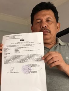Kebun sawit dirusak oleh PT. SATRIA PERKASA AGUNG, Pemilik Kebun Abdul Rahman Simatupang ( ARS ) buat laporan resmi ke Polres Dumai