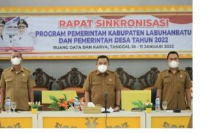 Sekdakab Labuhanbatu Pimpin Rapat Sinkronisasi Program Antara Pemkab dan Pemdes