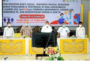 Program Vaksinasi USU, Sekda Labuhanbatu : Berikan yang Terbaik