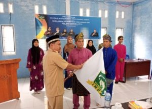 Pramuju Rosid S.HI Lantik Ikatan Mahasiswa Desa Darul Aman di Rupat Periode 2022-2023