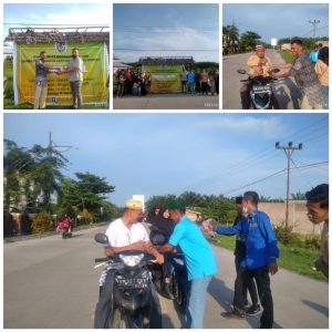 KNPI DPK Rupat Kerjasama Kemitraan PT.SRL dan Priatama Kebun Rupat Berbagi Ta’Jil Ke Warga Yang Lewat Depan Kantor Camat Rupat