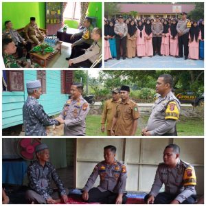 KAPOLSEK RUPAT, IPTU SISWOYO,SH KUNJUNGI KEDESA-DESA, KESEKOLAH,KERUMAH PARA TOKOH MASYARAKAT DAN IMAM MASJID, SILATURRAHMI SERTA BERI PANDANGAN