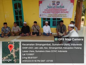 Jumat Curhat Polsek Padang Bolak Dapat Sambutan Positif Dari Masyarakat
