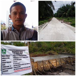 Faktor Curah Hujan Material Terhambat masuk, Pembangunan Progaram Bermasa Desa Darul Aman Namun Sukses Terlaksana   