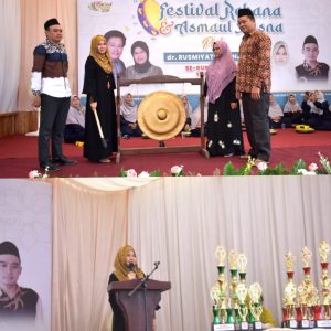 Festival Rebana Dan Asmaul Husna dr.Rusmiyati Gelar di Desa Pancur Jaya Kec.Rupat    