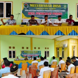 Pemdes Pangkalan Pinang Musdes P3KE,Dan Penetapan Data KPM BLT DD Tahun 2023   