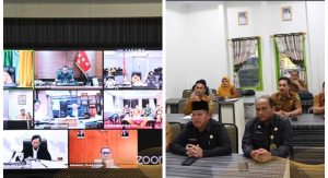 Wakil Walikota Sidempuan Rapat Pengendalian Inflasi bersama Mendagri Tito Secara Virtual 
