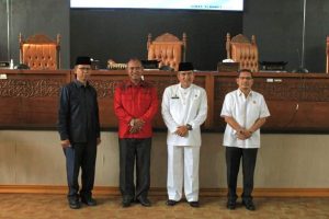 MELALUI RAPAT PARIPURNA, DPRD KABUPATEN DHARMASRAYA SAMPAIKAN REKOMENDASI ATAS LKPj BUPATI TAHUN 2022