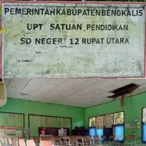 Dugaan Penyelewengan Dana BOS , SDN 12 Titi Akar Rupat Utara, Bengkalis Masih Tanda Tanya, Plafon , Rabat Beton Hancur, Pintu Tidak Dikunci.  * Plt Kasek Temui Jurnalis ? Gaji Honor Dinaikkan Melebihi 50 persen Dari Total Dana BOS