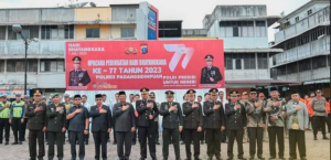 Polres Padangsidimpuan menggelar Upacara Peringatan Hari Ulang Tahun (HUT) Bhayangkara