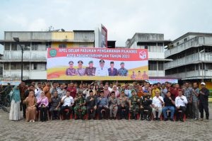 Wali Kota Irsan Efendi Nasution Pimpinan Apel Gelar Pasukan Pengamanan Pilkades Serentak tahun 2023.