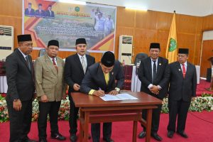 Rapat Paripurna Pengumuman Pemberhentian Wali Kota dan Wakil Wali Kota Padangsidimpuan Periode 2018-2023