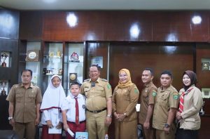 Wali Kota Irsan Efendi Nasution Terima Audensi Siswa SD Teladan