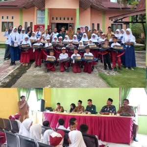 Pemdes Sukarjo Mesim Kec. Rupat Dari Dana Provinsi Salurkan Bantuan 40 Paket Perlengkapan Sekolah SD/SMP 