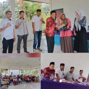 M.Ali Sapri, Sri. Ag, M. IP Pj. Kades Sri Tanjung Salurkan Bantuan Perlengkapan Siswa/i Di Hadiri Camat Rupat, Tanggulangi Ektrim