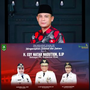 Pj Kades Darul Aman Kec. Rupat Ucapkan Selamat Dan Sukses Atas Di Lantiknya Plt Gubernur Riau H.Edy Natar Nasution S.IP