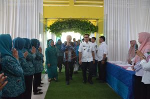 Sambut kunjungan TP. PKK Provinsi Sumatera Utara
