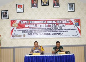 Kapolres AKBP Dudung Setyawan Pimpin Rakor Lintas Sektoral Operasi Ketupat Toba 2024
