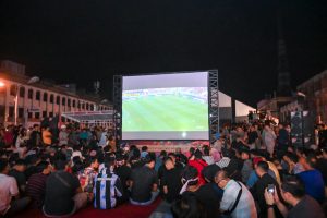 Kadis Kominfo Padangsidimpuan  Dampingi Pj. Walikota Saat Launching WiFi Gratis di Sela Nobar Semi Final AFC u23